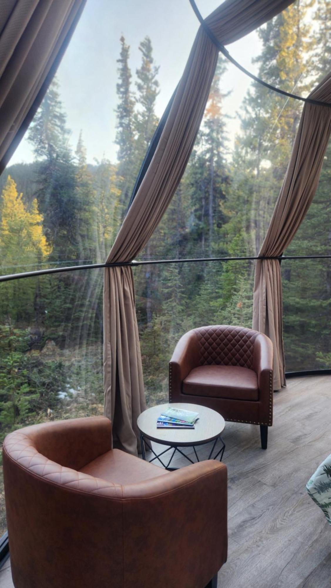 Rocky Mountain Escape Dome & Log Cabin Rentals - Rock Lake Rock Lake Lodge Provincial Park Ngoại thất bức ảnh